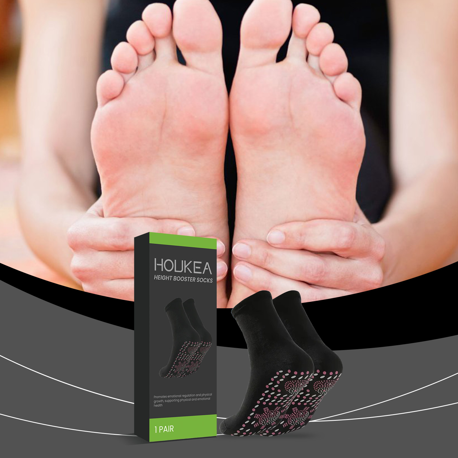 Sports Socks - Kendiliğinden Isınan Ayak Çorapları, Cilde Dost,