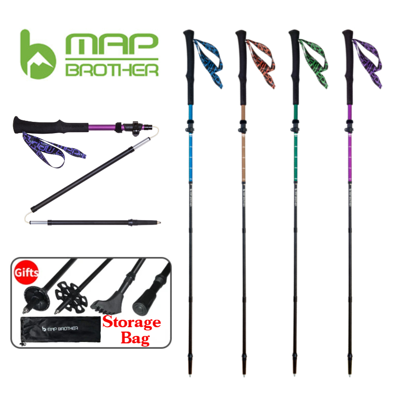 Trekking Pole Carbon - Harita kardeş M3030 hafif katlanır katlanabilir