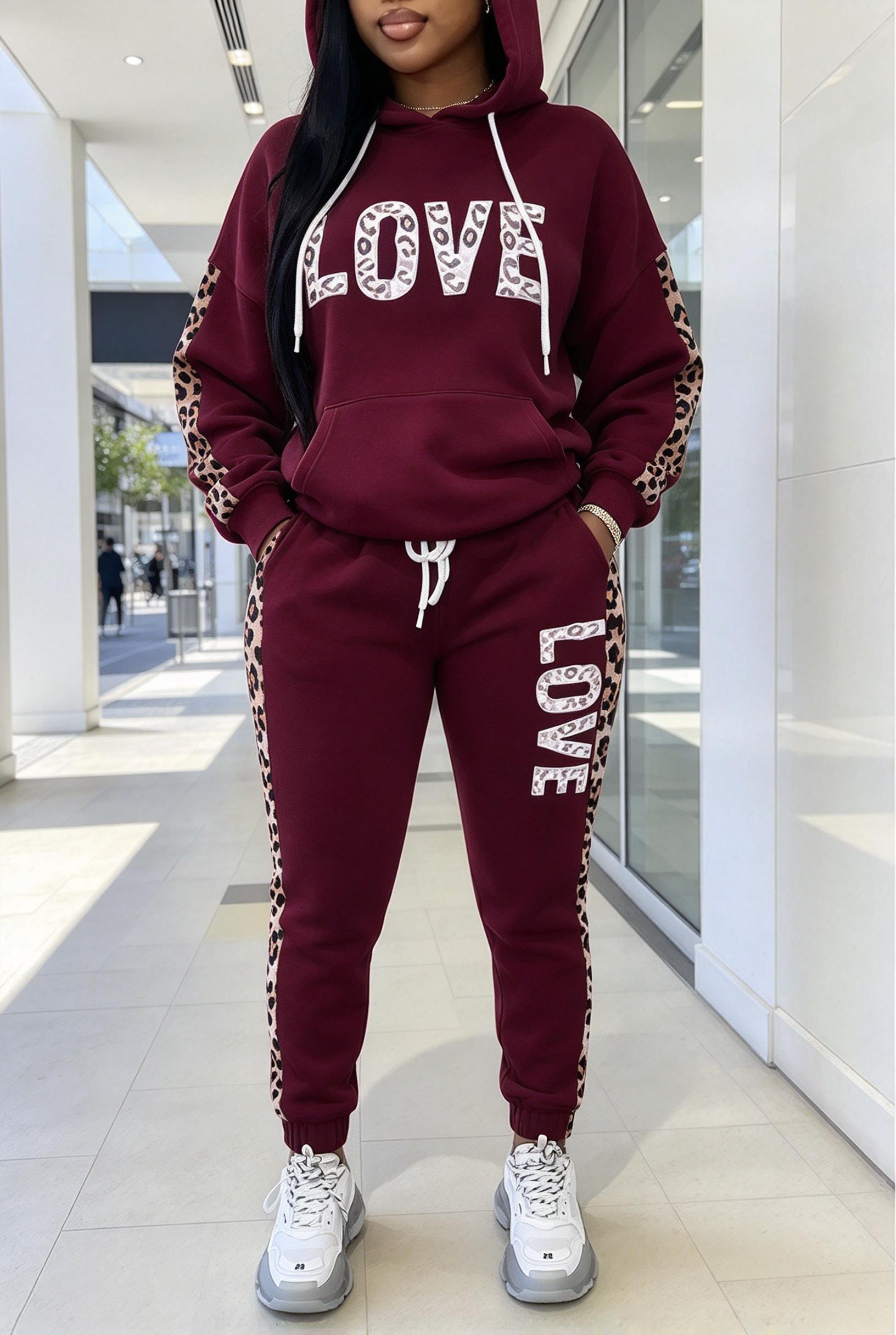 Kadın Leopar Desenli, Harf Det - Joggers Pants incelemesi ve fiyatı